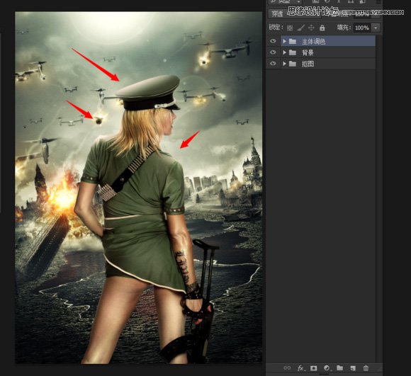 Photoshop合成超酷的生化危机海报效果图,PS教程,素材中国