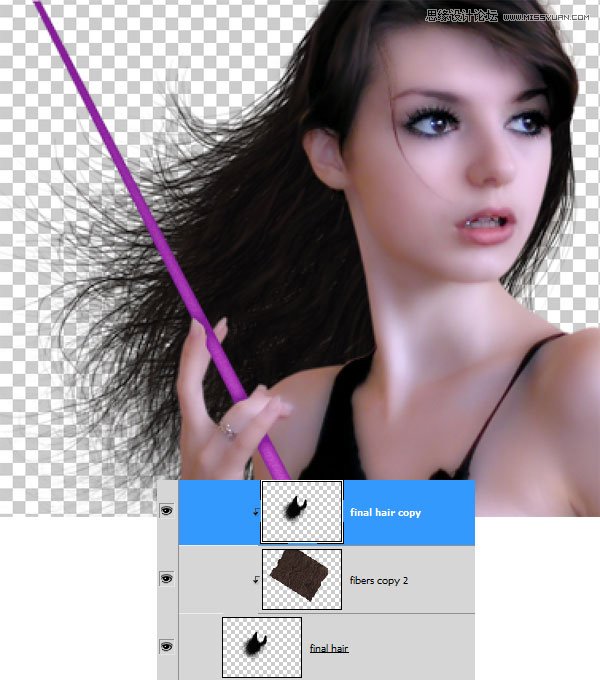 Photoshop合成梦幻绚丽的天使翅膀,PS教程,思缘教程网