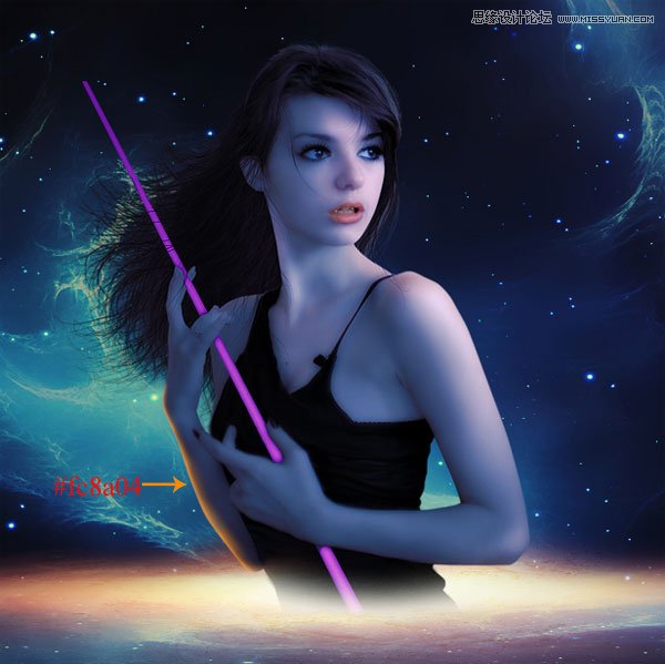 Photoshop合成梦幻绚丽的天使翅膀,PS教程,思缘教程网
