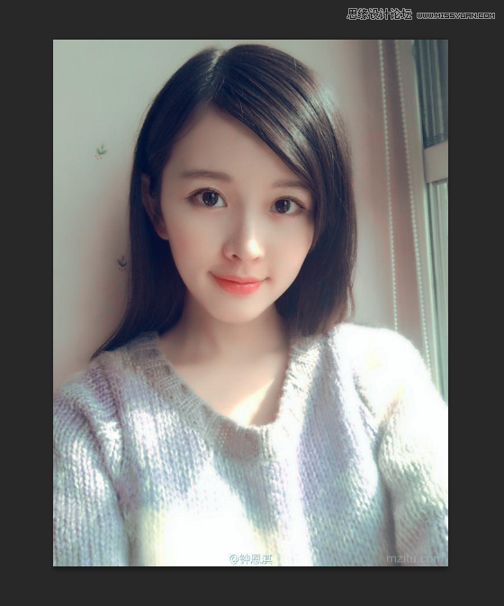 Photoshop给可爱女孩私房照转手绘效果,PS教程,素材中国