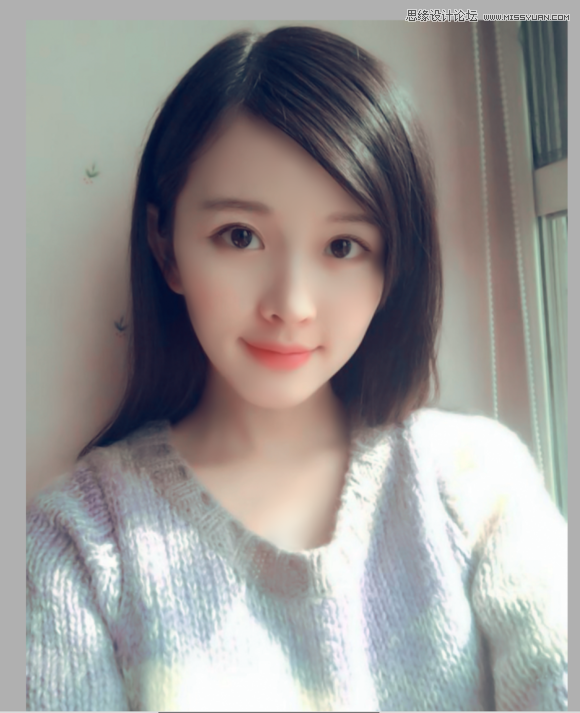 Photoshop给可爱女孩私房照转手绘效果,PS教程,素材中国