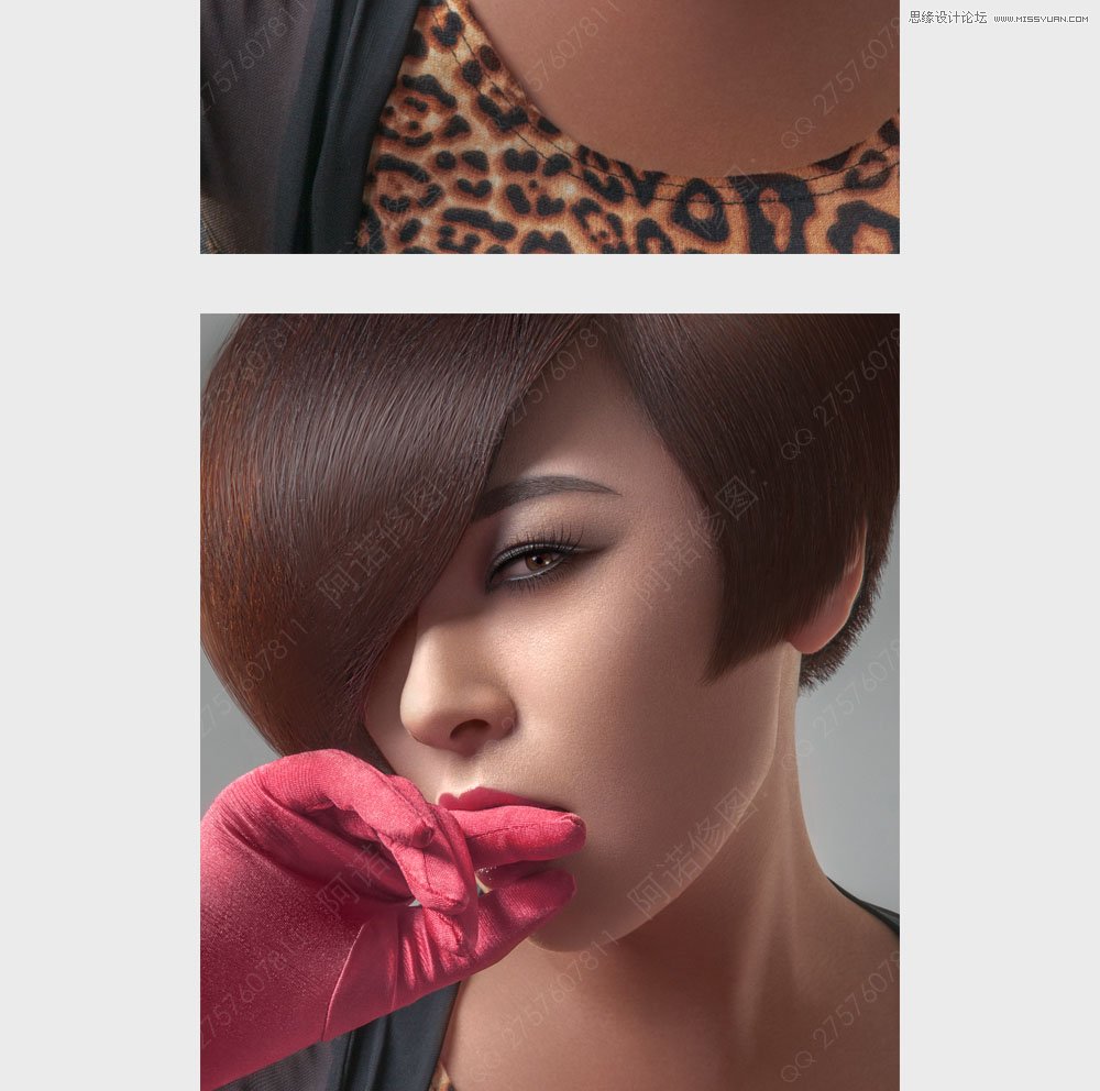 Photoshop调出人像照片超质感的妆面修图,PS教程,素材中国